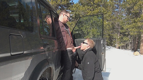 Seth Chase & Aaron French Outdoor Blow Job