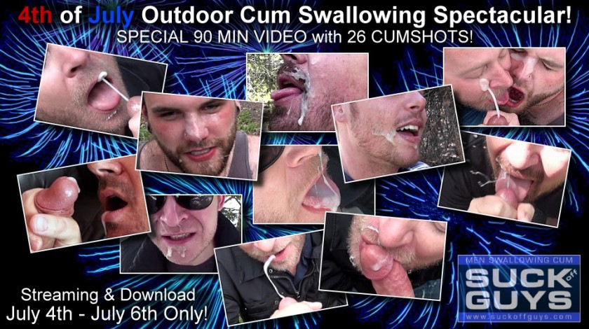 4th of July Cum Swallowing Spectacular